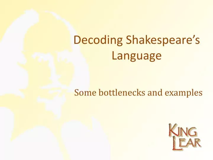 decoding shakespeare s language