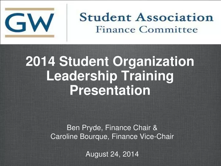 2014 student organization leadership training presentation