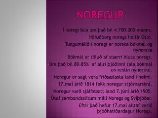 noregur