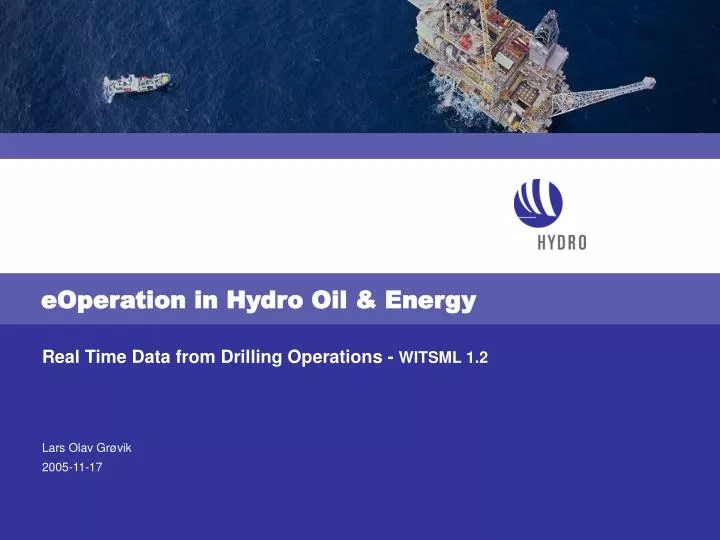 eoperation in hydro oil energy