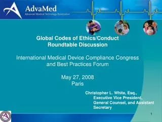 Global Codes of Ethics/Conduct Roundtable Discussion