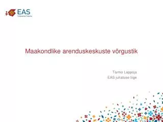 maakondlike arenduskeskuste v rgustik