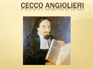 cecco angiolieri