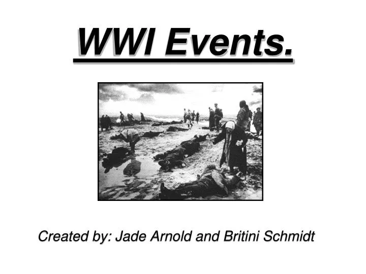 wwi events