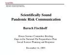 Scientifically Sound Pandemic Risk Communication - slide 1