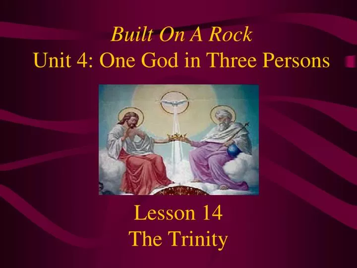 lesson 14 the trinity