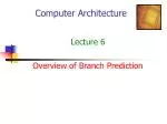 Computer Architecture - slide 1