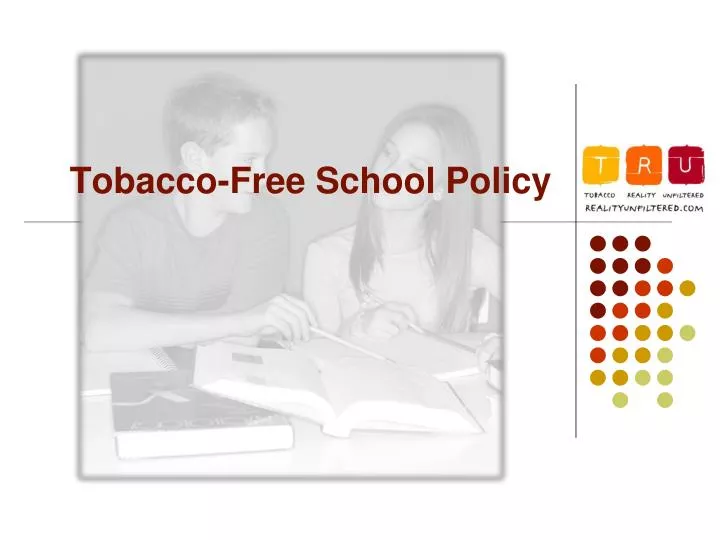 tobacco free school policy