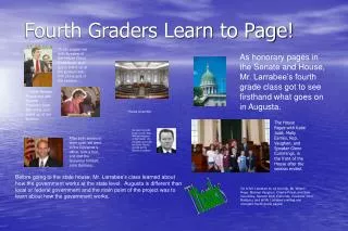 Fourth Graders Learn to Page!