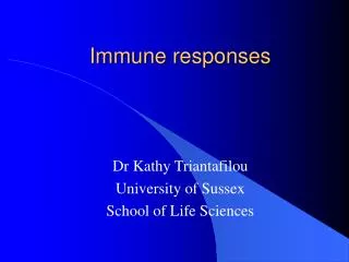 Immune responses