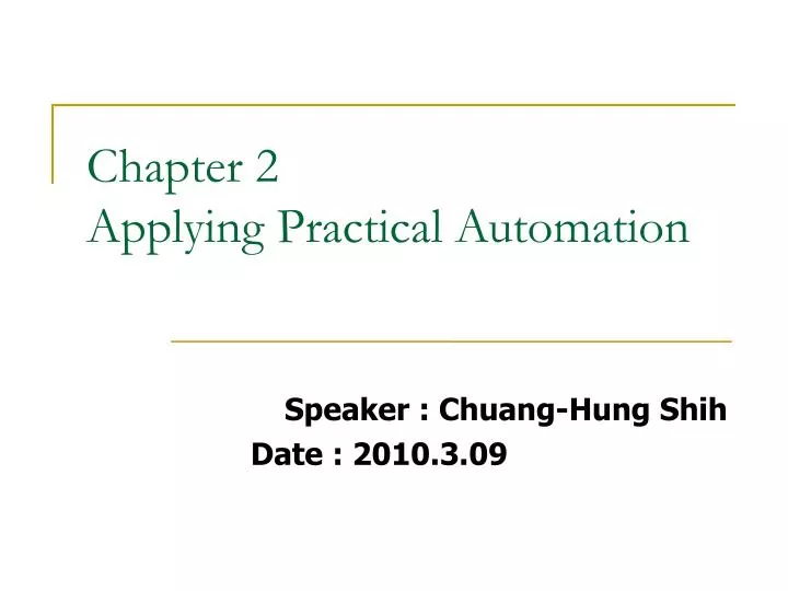 speaker chuang hung shih date 2010 3 09