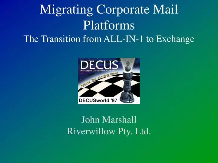 migrating corporate mail platforms the transition from all in 1 to exchange