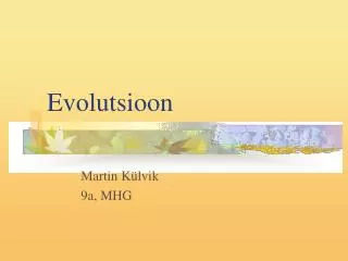 evolutsioon