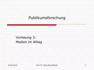 publikumsforschung