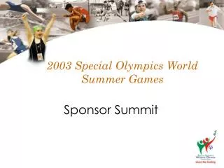 2003 Special Olympics World Summer Games