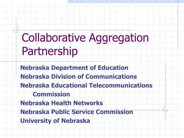 collaborative aggregation partnership