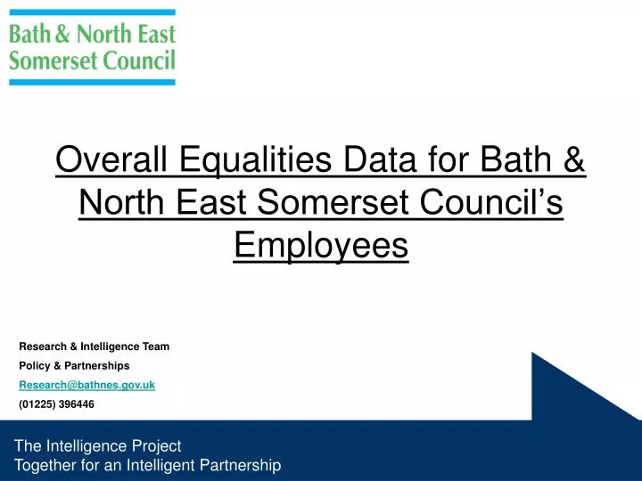 overall equalities data for bath north east somerset council s employees