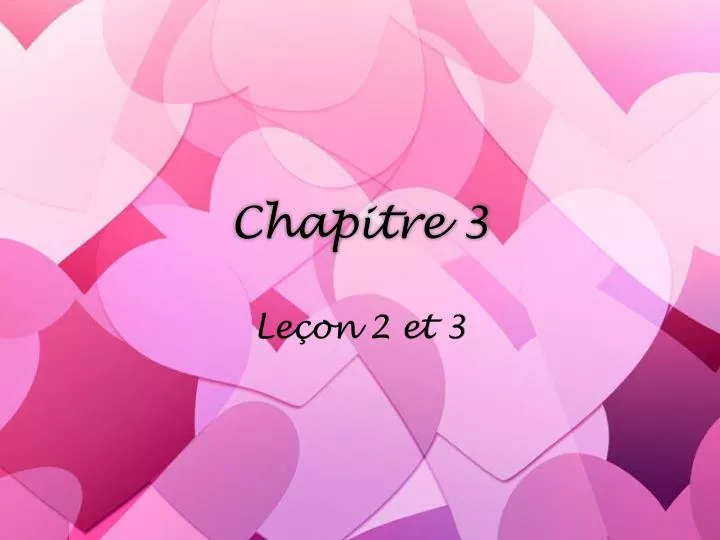 chapitre 3