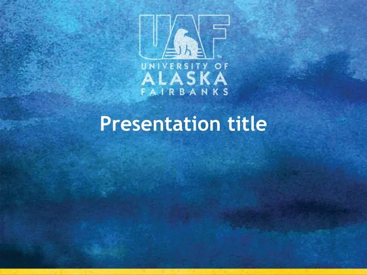 presentation title