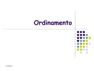 ordinamento