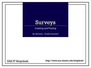 Surveys