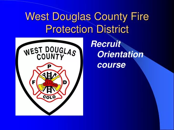 west douglas county fire protection district