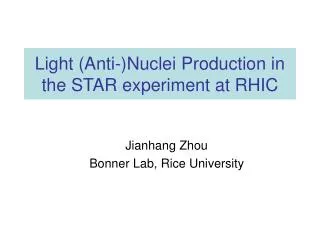 Light (Anti-)Nuclei Production in the STAR experiment at RHIC