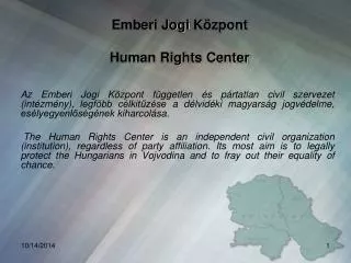 emberi jogi k zpont human rights center