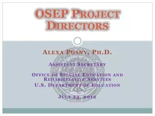 OSEP Project Directors