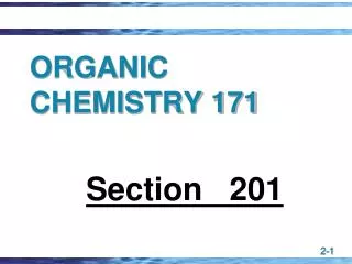 ORGANIC CHEMISTRY 171