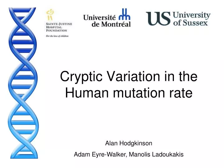 cryptic variation in the human mutation rate