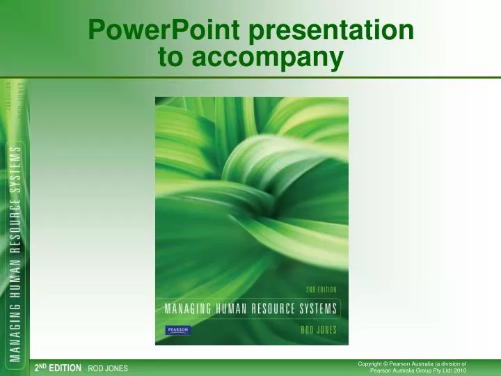 powerpoint presentation to accompany
