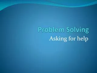 problem solving