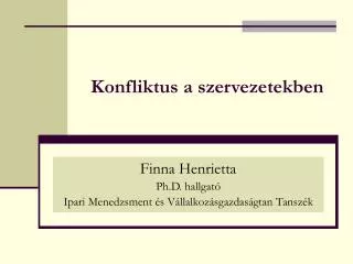 konfliktus a szervezetekben