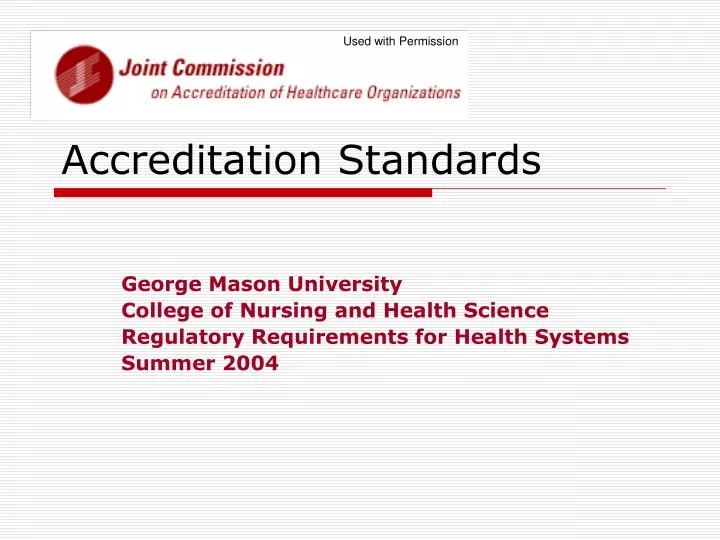 accreditation standards