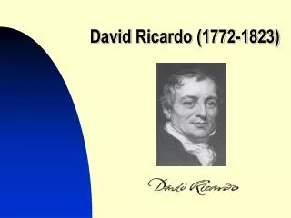 david ricardo 1772 1823