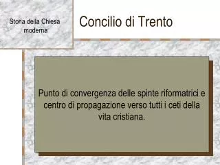concilio di trento