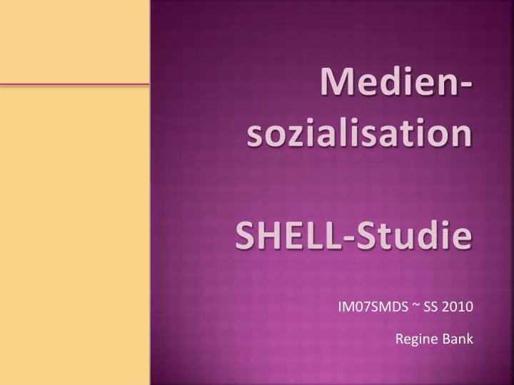 medien sozialisation shell studie