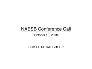 NAESB Conference Call