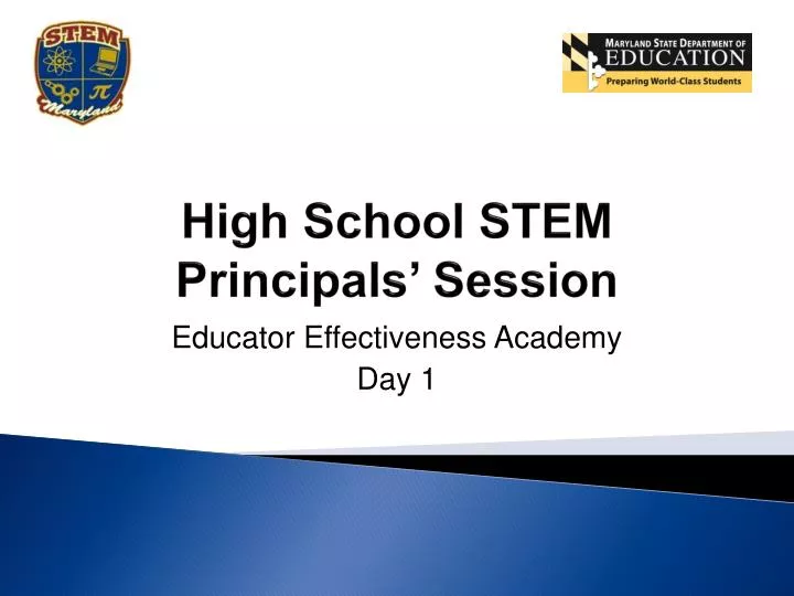 high school stem principals session