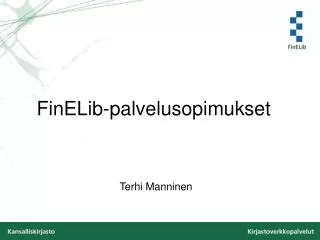 finelib palvelusopimukset