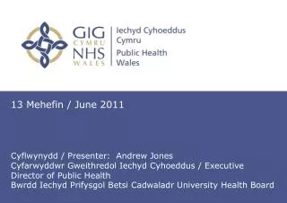 Iechyd Cyhoeddus yng Ngogledd Cymru / Public Health in North Wales