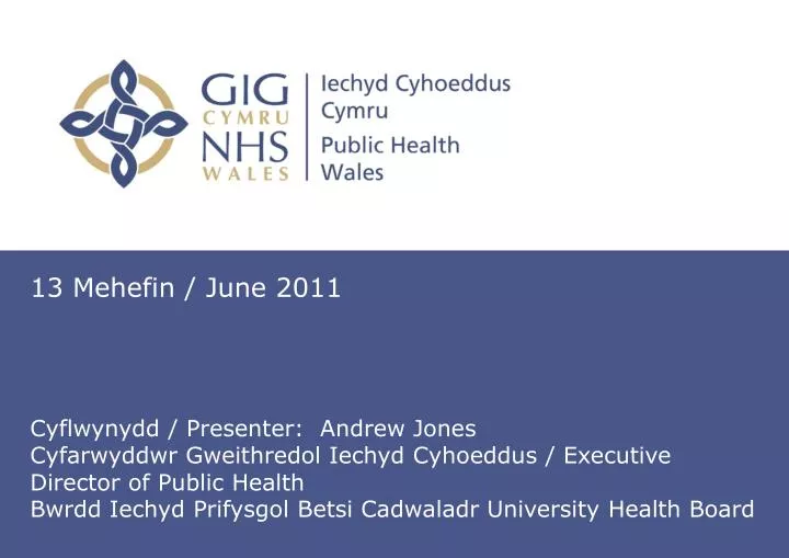 iechyd cyhoeddus yng ngogledd cymru public health in north wales