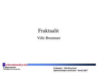 fraktaalit