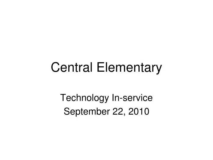 central elementary
