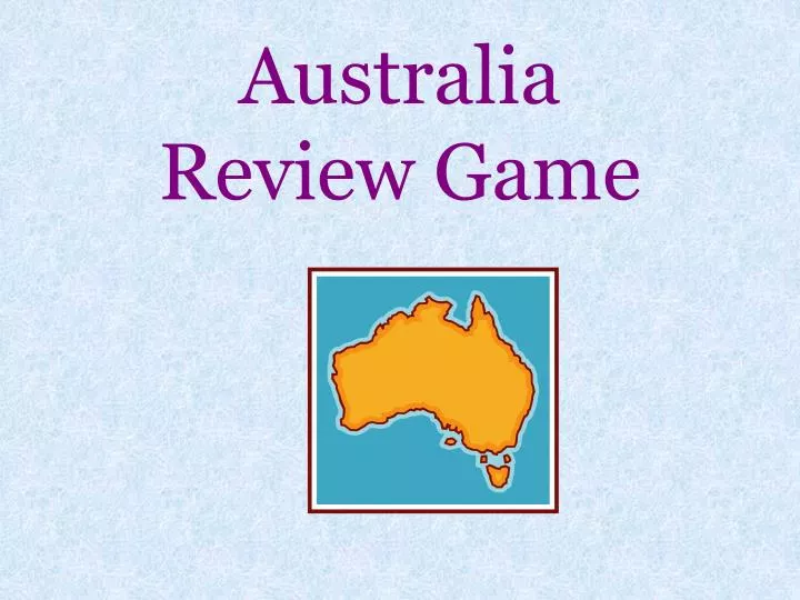 australia review game