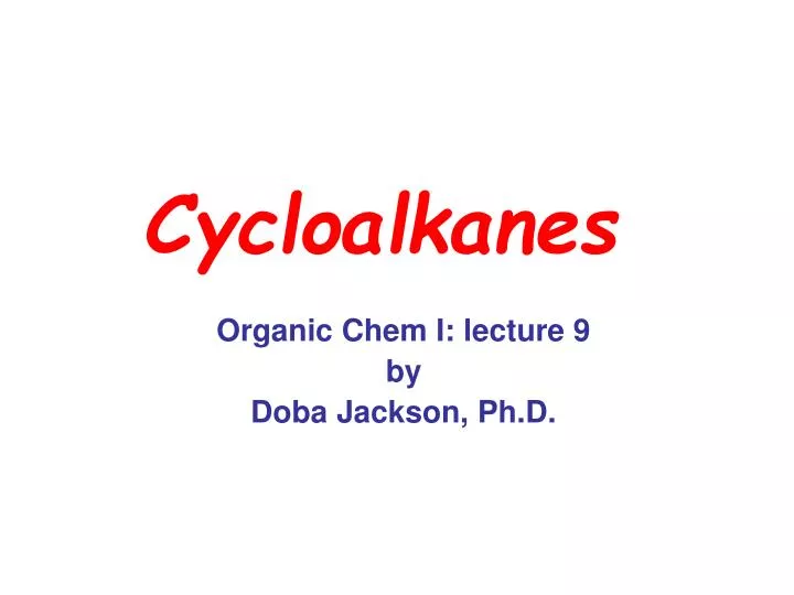 cycloalkanes