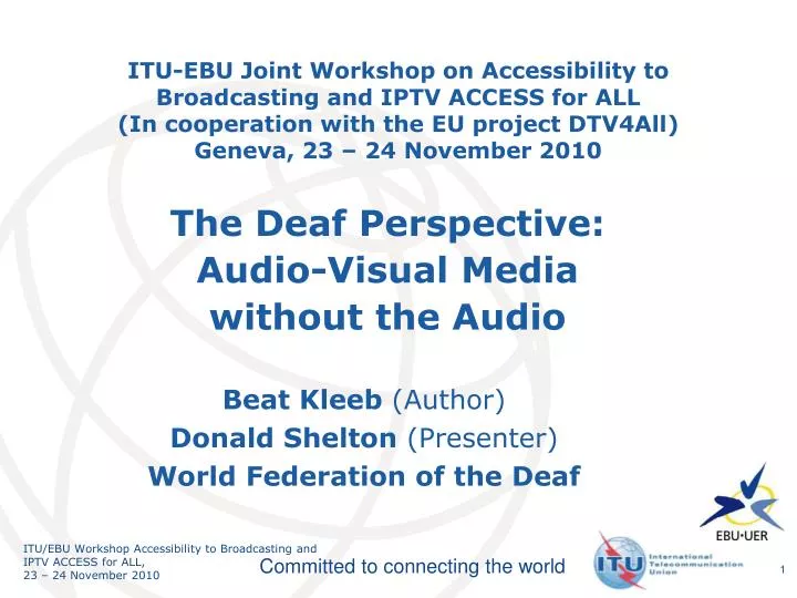 beat kleeb author donald shelton presenter world federation of the deaf