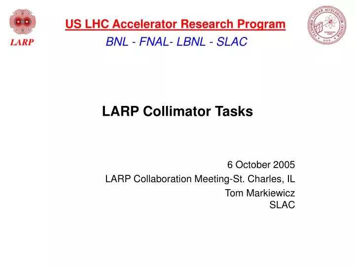 larp collimator tasks