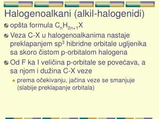 halogenoalkani alkil halogenidi